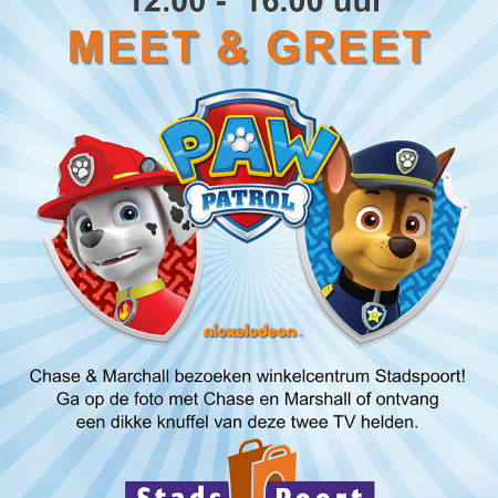 Meet and greet paw patrol stadspoort